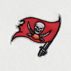 Tampa Bay Buccaneers DKNY Sport Women's Bobbi Color Blocked Pullover Hoodie White/Red | NFL