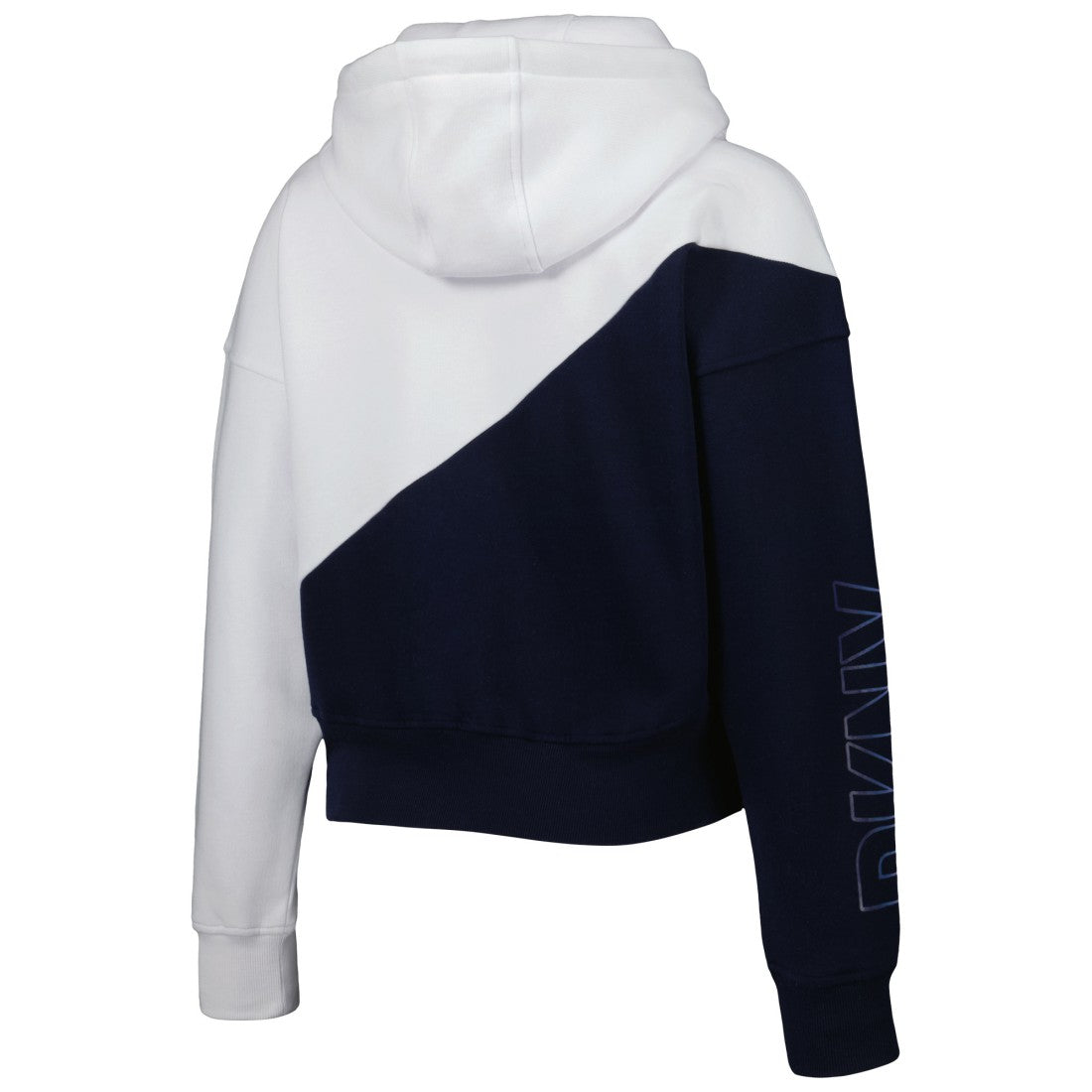 Tennessee Titans DKNY Sport Women's Bobbi Color Blocked Pullover Hoodie White/Navy | NFL