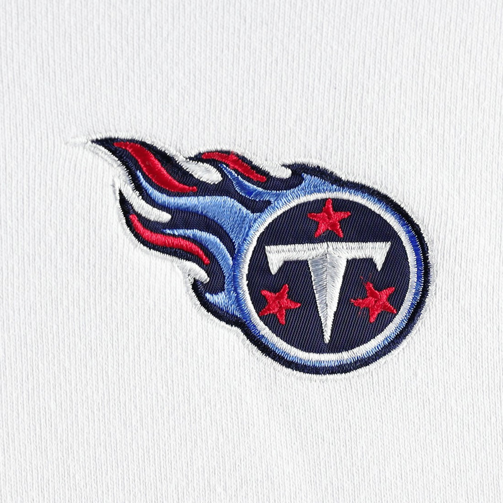 Tennessee Titans DKNY Sport Women's Bobbi Color Blocked Pullover Hoodie White/Navy | NFL
