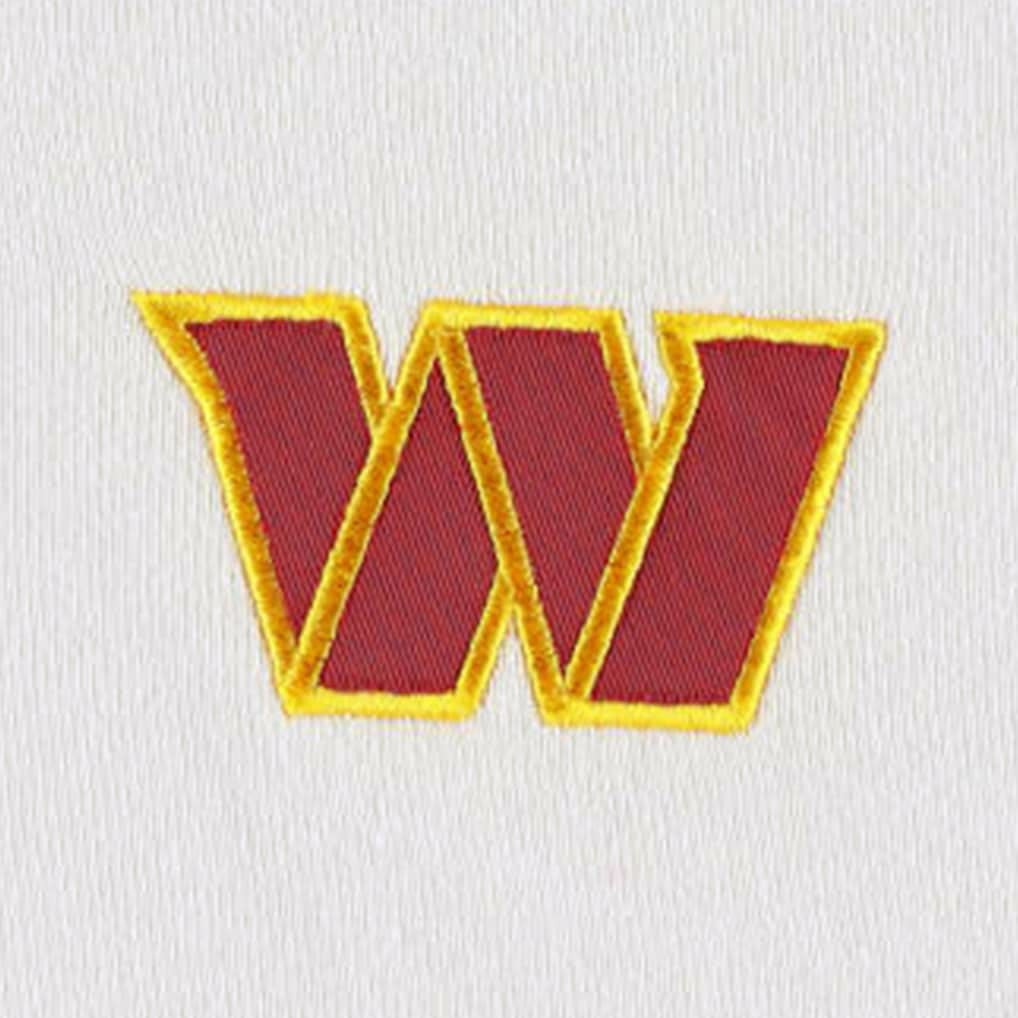 Washington Commanders DKNY Sport Women's Bobbi Color Blocked Pullover Hoodie White/Burgundy | NFL