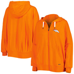 Denver Broncos MSX by Michael Strahan Women's Emerson Lightweight Full-Zip Hoodie Orange | NFL
