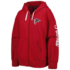Atlanta Falcons MSX by Michael Strahan Women's Emerson Lightweight Full-Zip Hoodie Red | NFL