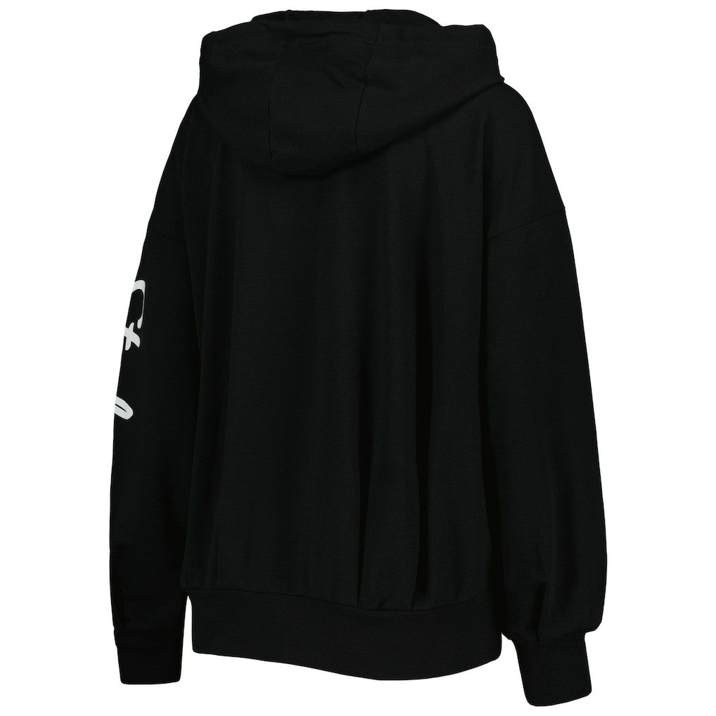 Pittsburgh Steelers MSX by Michael Strahan Women's Emerson Lightweight Full-Zip Hoodie Black | NFL