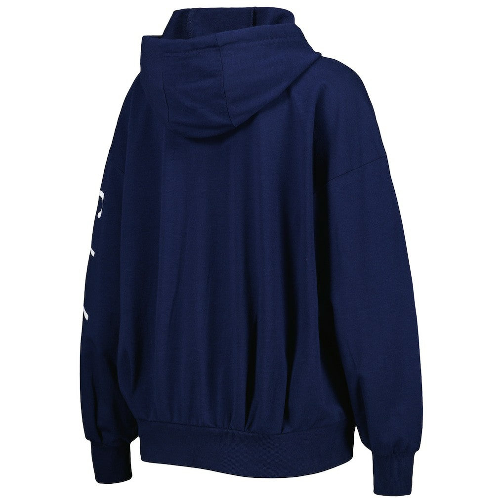 Seattle Seahawks MSX by Michael Strahan Women's Emerson Lightweight Full-Zip Hoodie College Navy | NFL