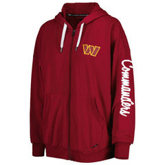 Washington Commanders MSX by Michael Strahan Women's Emerson Lightweight Full-Zip Hoodie Burgundy | NFL