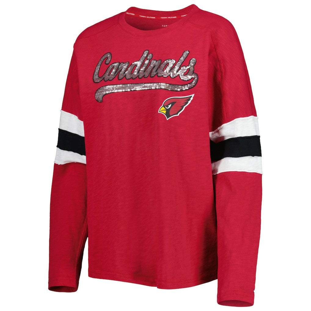 Arizona Cardinals Tommy Hilfiger Women's Justine Long Sleeve Tunic T-Shirt Cardinal | NFL