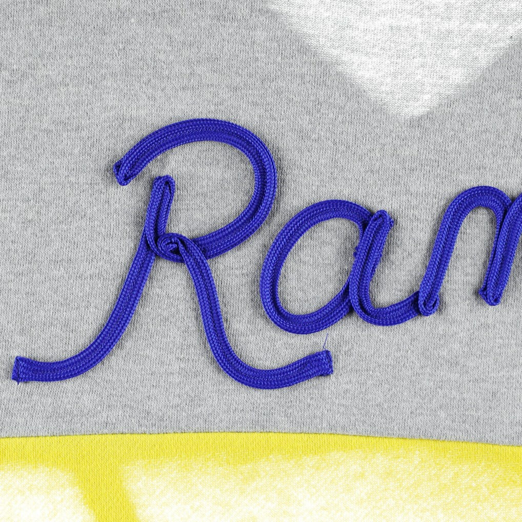 Los Angeles Rams Touch Women's Outfield Deep V-Back Waist Length Pullover Sweatshirt Heather Gray/Royal | NFL