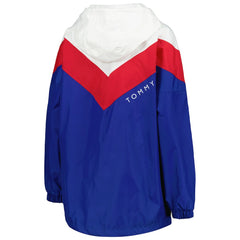 Buffalo Bills Tommy Hilfiger Women's Staci Half-Zip Hoodie Windbreaker Jacket White/Red | NFL