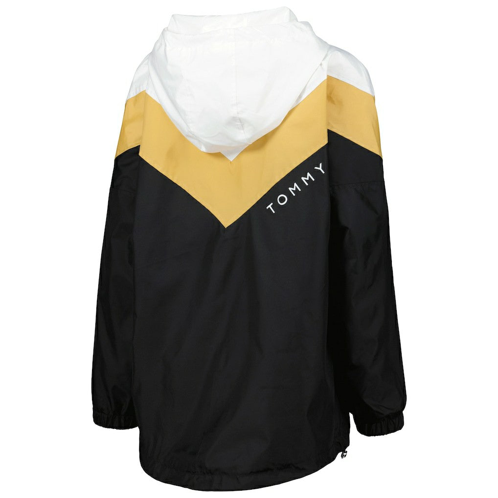 New Orleans Saints Tommy Hilfiger Women's Staci Half-Zip Hoodie Windbreaker Jacket White/Gold | NFL