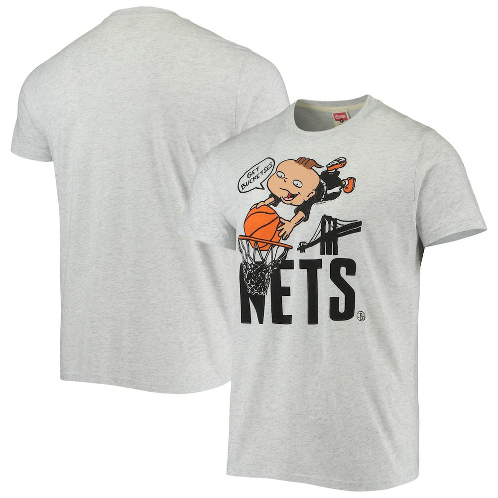 Brooklyn Nets Homage NBA x Rugrats Tri-Blend T-Shirt Ash - NBA