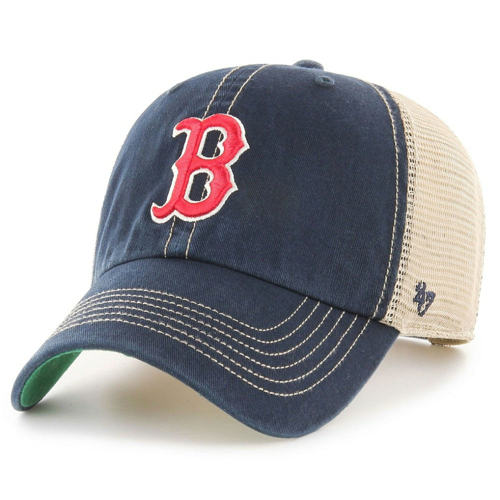 Boston Red Sox '47 Team Logo Trawler Clean Up Trucker Snapback Hat - MLB