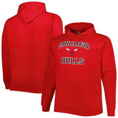 Chicago Bulls Big & Tall Heart & Soul Pullover Hoodie Red - NBA