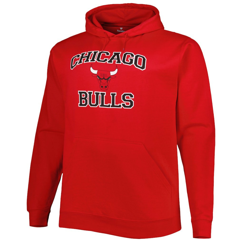 Chicago Bulls Big & Tall Heart & Soul Pullover Hoodie Red - NBA