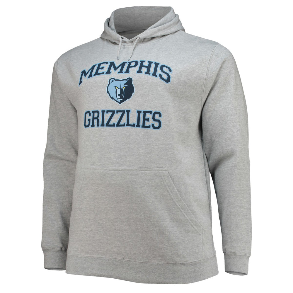 Memphis Grizzlies Big & Tall Heart & Soul Pullover Hoodie Heathered Gray - NBA