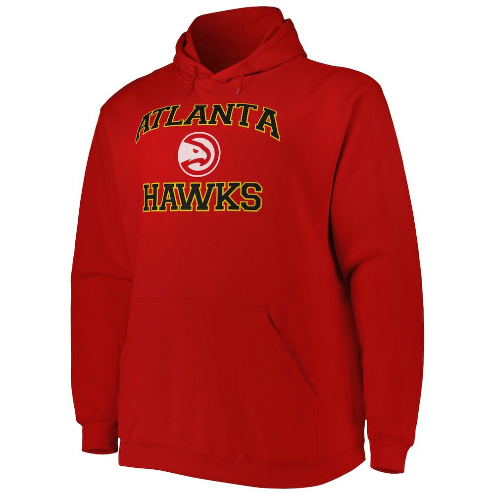Atlanta Hawks Big & Tall Heart & Soul Pullover Hoodie Red - NBA