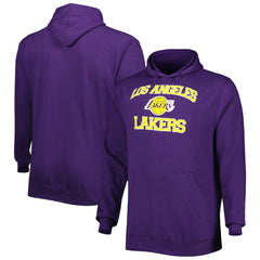 Los Angeles Lakers Big & Tall Heart & Soul Pullover Hoodie Purple - NBA
