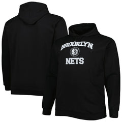 Brooklyn Nets Big & Tall Heart & Soul Pullover Hoodie Black - NBA