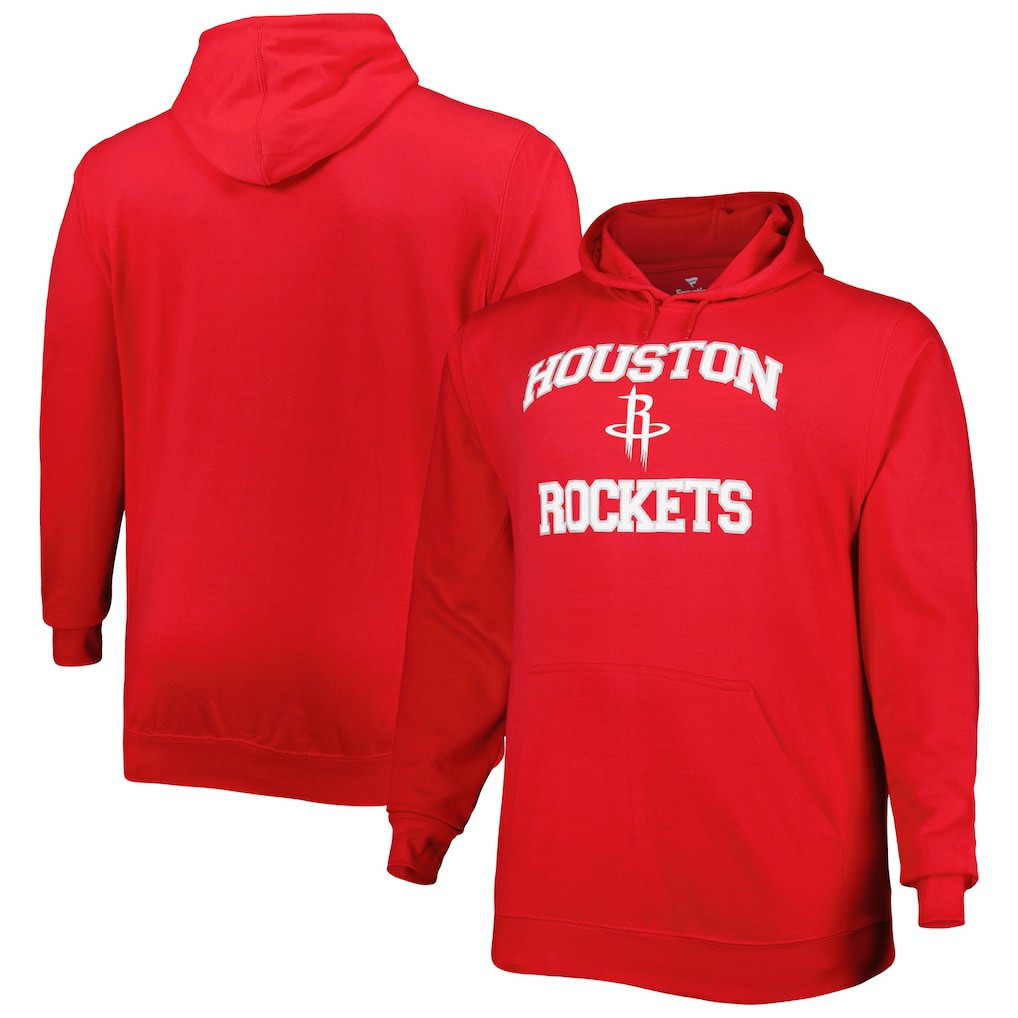 Houston Rockets Big & Tall Heart & Soul Pullover Hoodie Red - NBA