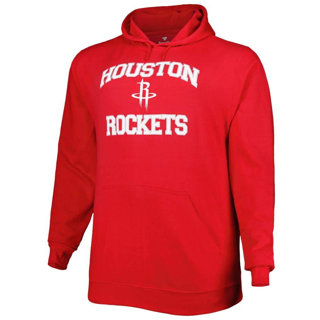 Houston Rockets Big & Tall Heart & Soul Pullover Hoodie Red - NBA