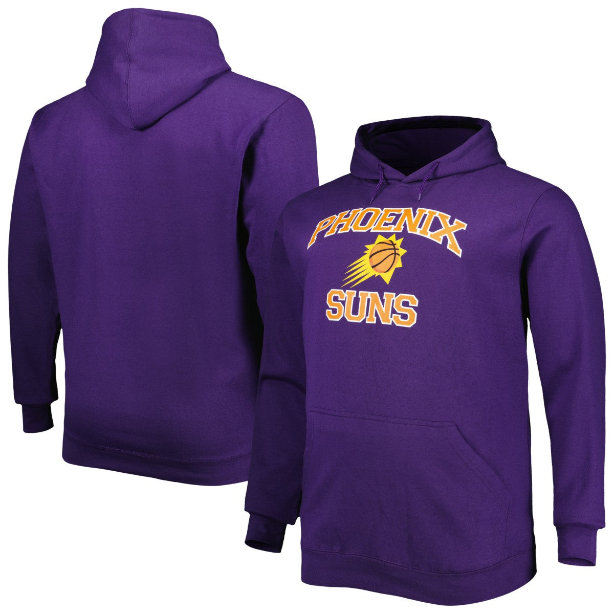 Phoenix Suns Big & Tall Heart & Soul Pullover Hoodie Heathered Gray - NBA