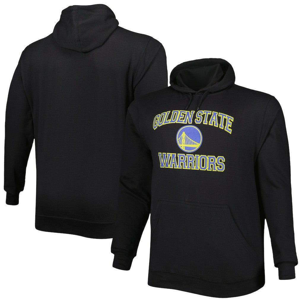 Golden State Warriors Big & Tall Heart & Soul Pullover Hoodie Black - NBA