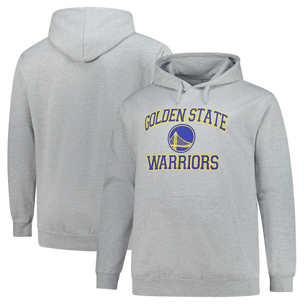 Golden State Warriors Big & Tall Heart & Soul Pullover Hoodie Heathered Gray - NBA