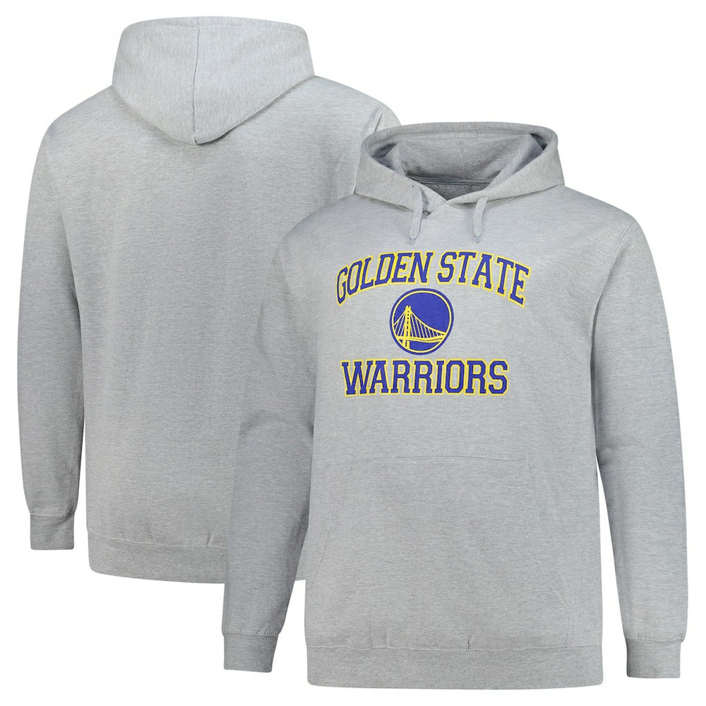 Golden State Warriors Big & Tall Heart & Soul Pullover Hoodie Heathered Gray - NBA