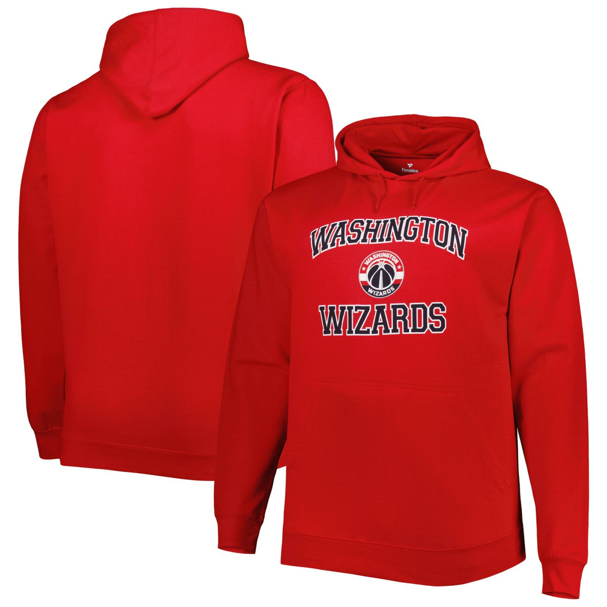 Washington Wizards Big & Tall Heart & Soul Pullover Hoodie Red - NBA
