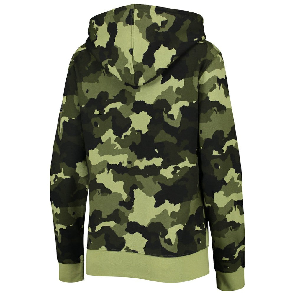 Boston Red Sox New Era Women's 2022 MLB Armed Forces Day Camo Full-Zip Hoodie - MLB