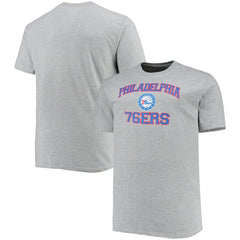 Philadelphia 76ers Big & Tall Heart & Soul T-Shirt Heathered Gray - NBA