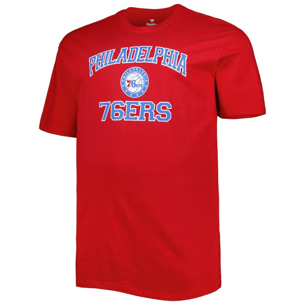 Philadelphia 76ers Big & Tall Heart & Soul T-Shirt Red - NBA
