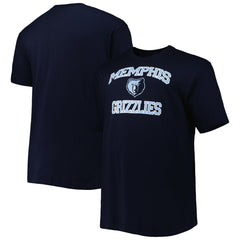 Memphis Grizzlies Big & Tall Heart & Soul T-Shirt Navy - NBA