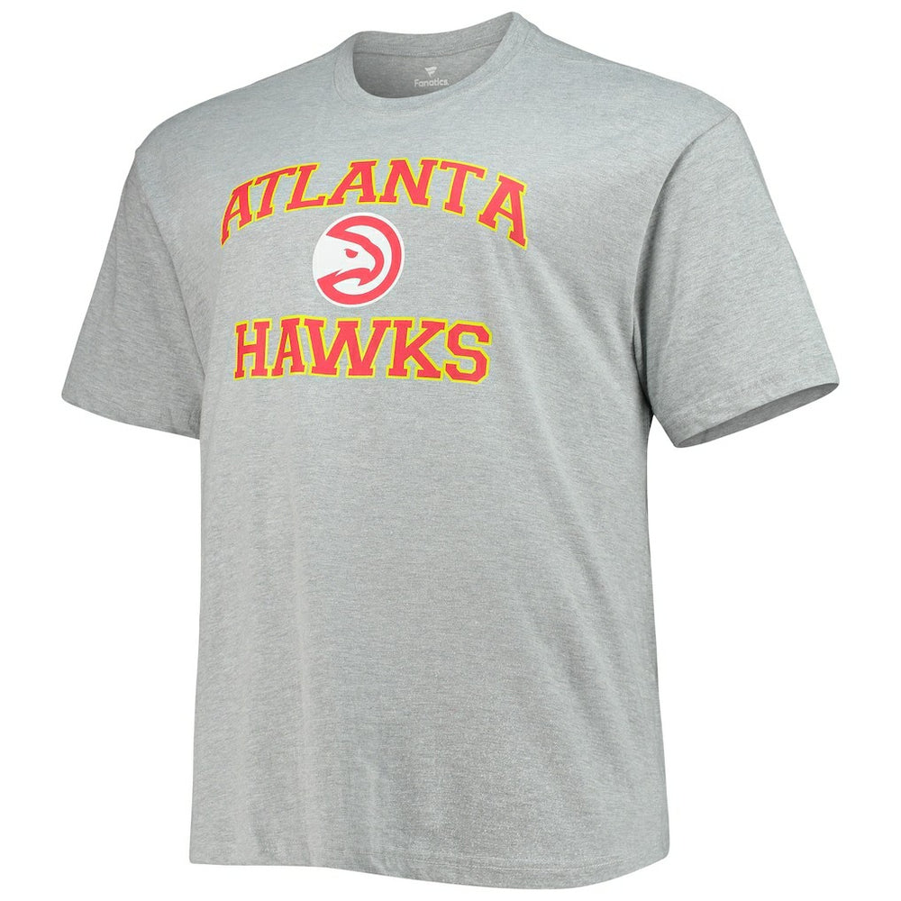 Atlanta Hawks Big & Tall Heart & Soul T-Shirt Heathered Gray - NBA