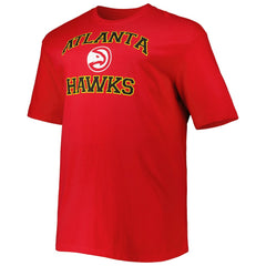 Atlanta Hawks Big & Tall Heart & Soul T-Shirt Red - NBA