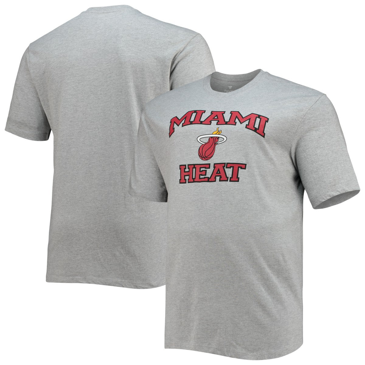 Miami Heat Big & Tall Heart & Soul T-Shirt Heathered Gray - NBA