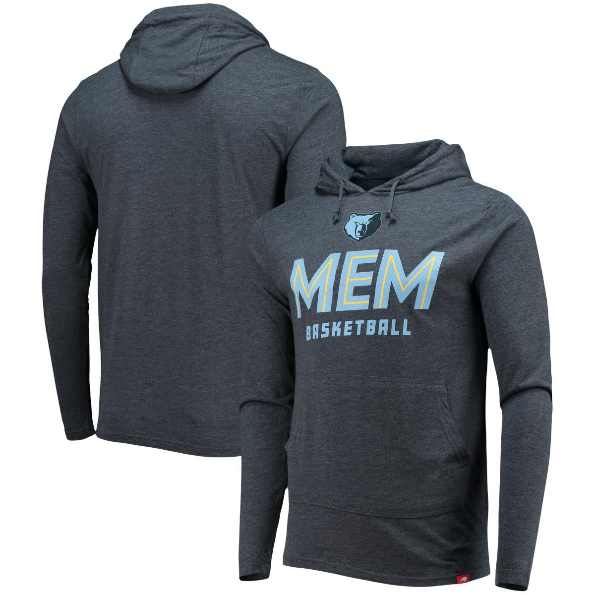 Memphis Grizzlies Sportiqe Practice Shoot Around Rowan Tri-Blend Pullover Hoodie Heathered Navy - NBA