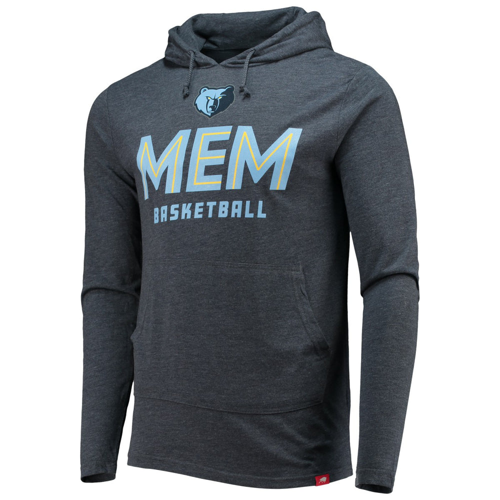 Memphis Grizzlies Sportiqe Practice Shoot Around Rowan Tri-Blend Pullover Hoodie Heathered Navy - NBA