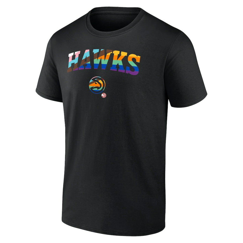 Atlanta Hawks Logo Pride T-Shirt Black - NBA