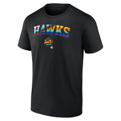 Atlanta Hawks Logo Pride T-Shirt Black - NBA