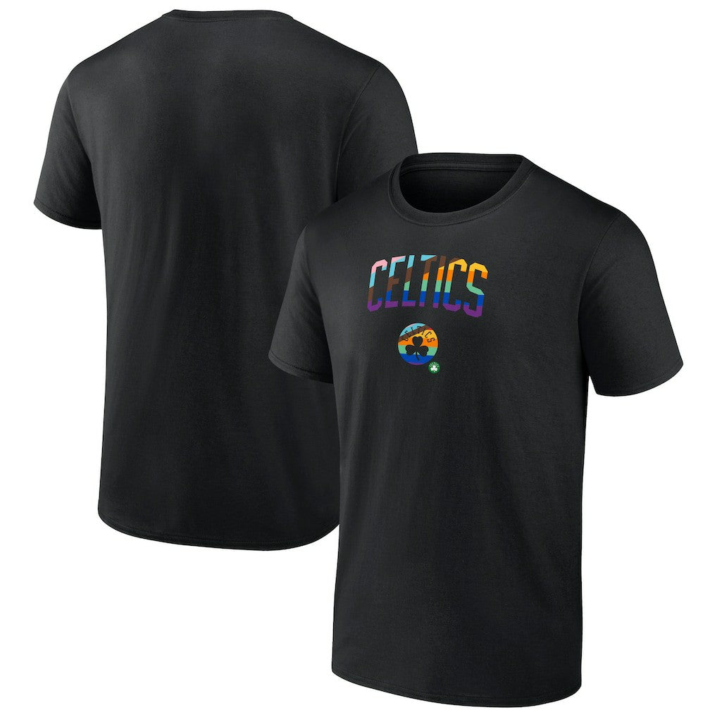 Boston Celtics Logo Pride T-Shirt Black - NBA