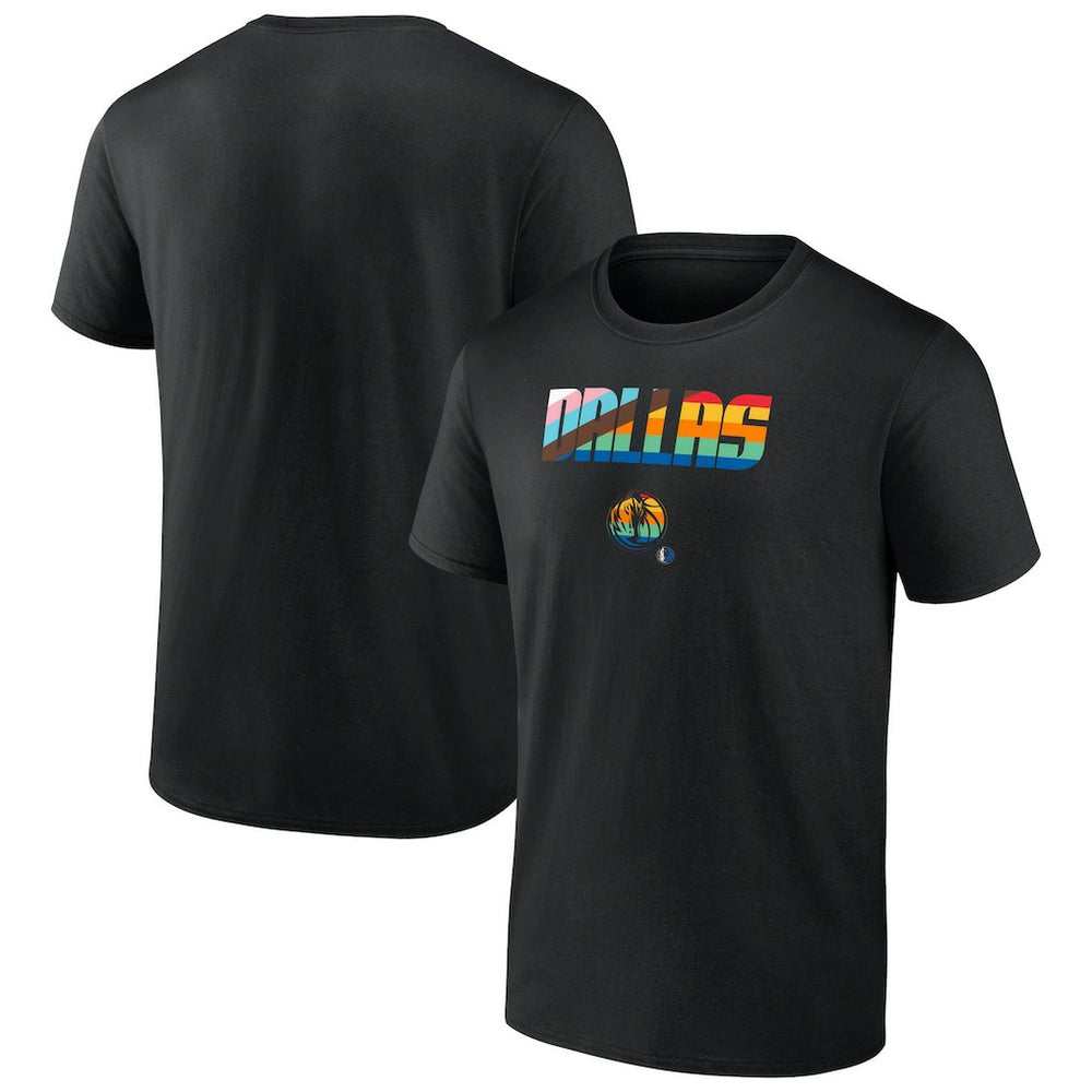 Dallas Mavericks Pride T-Shirt Black - NBA