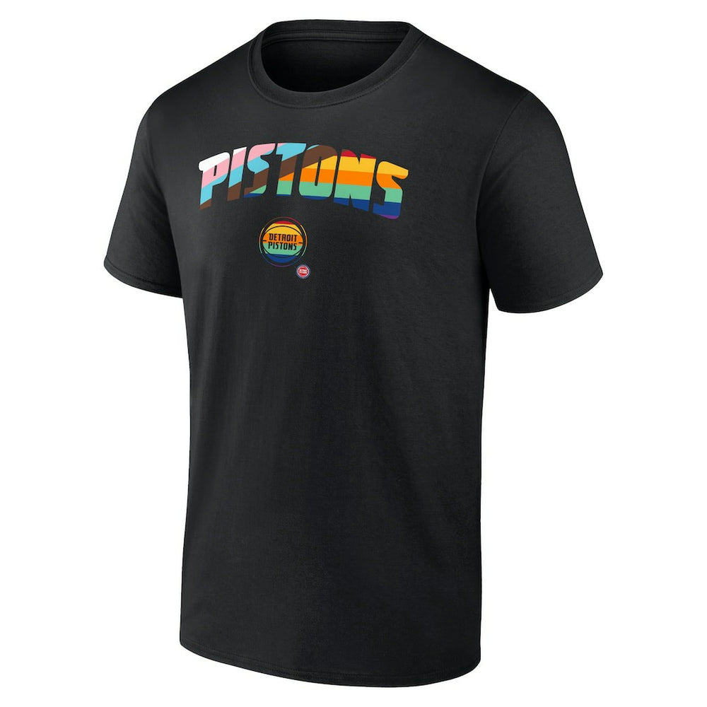 Detroit Pistons Pride T-Shirt Black - NBA