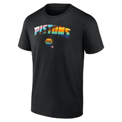 Detroit Pistons Pride T-Shirt Black - NBA