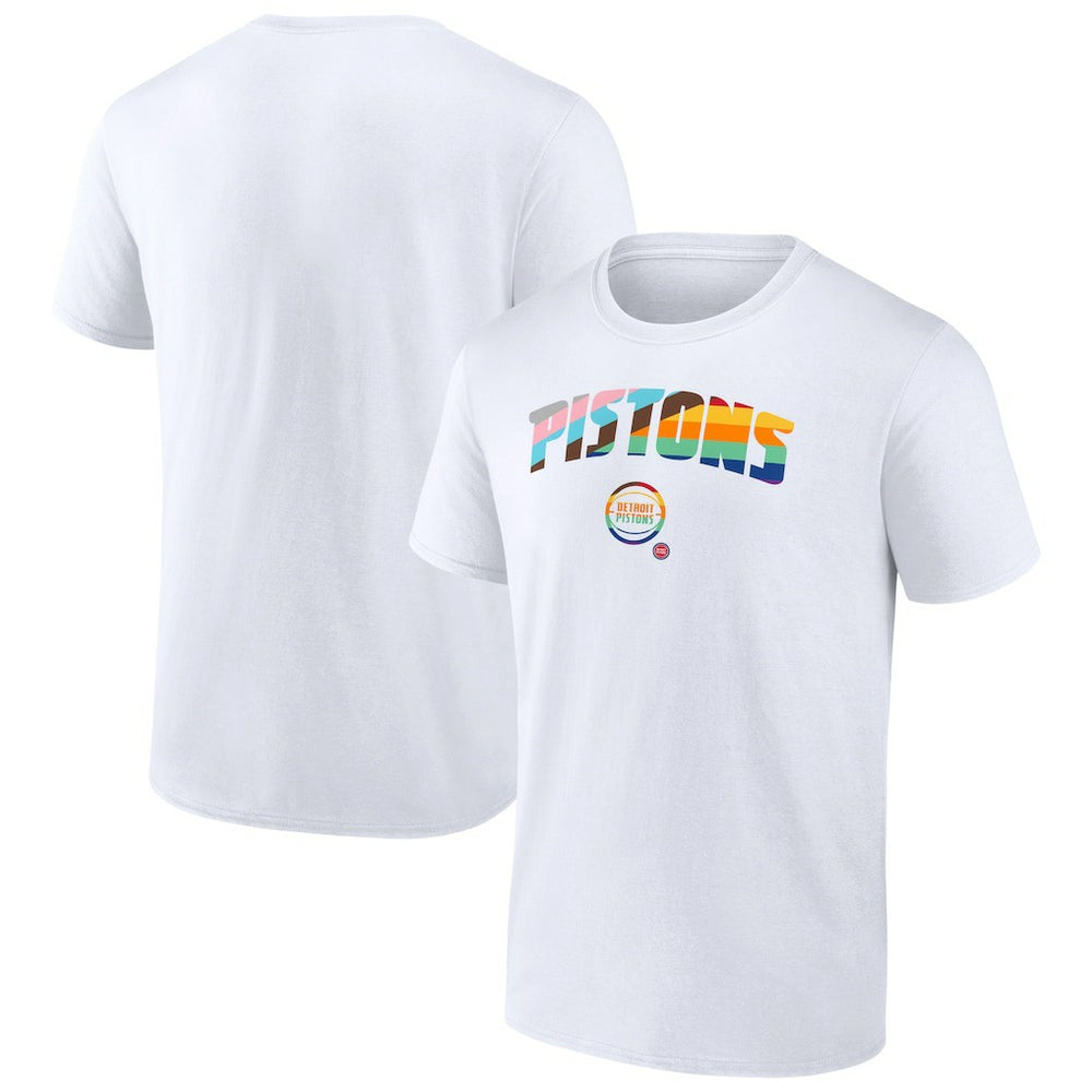 Detroit Pistons Pride T-Shirt White - NBA