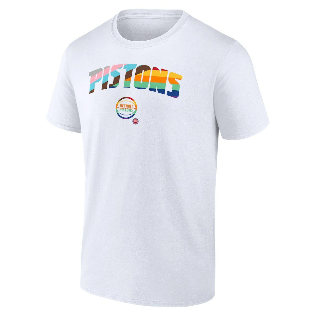 Detroit Pistons Pride T-Shirt White - NBA