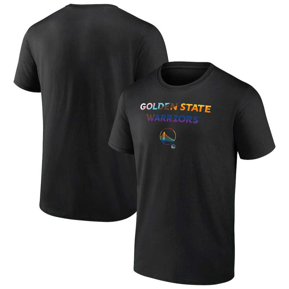 Golden State Warriors Logo Pride T-Shirt Black - NBA