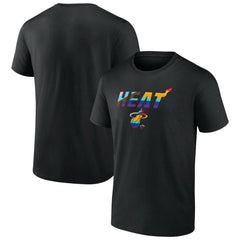 Miami Heat Logo Pride T-Shirt Black - NBA