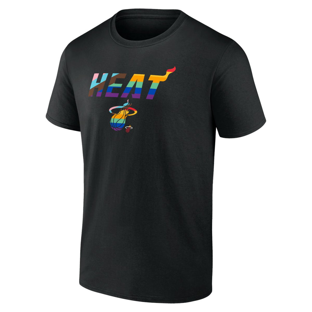 Miami Heat Logo Pride T-Shirt Black - NBA