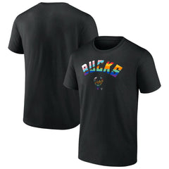 Milwaukee Bucks Pride T-Shirt Black - NBA