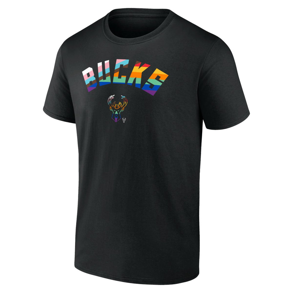 Milwaukee Bucks Pride T-Shirt Black - NBA